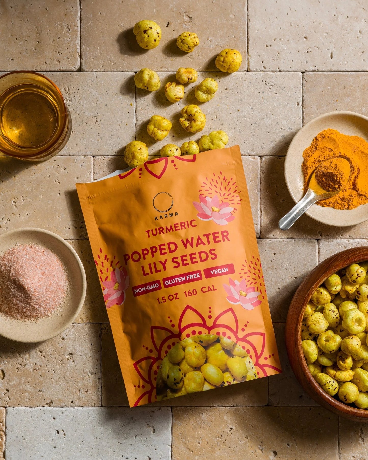 Karma Wellness Kitchen -  Popped Waterlily Seeds - Tumeric