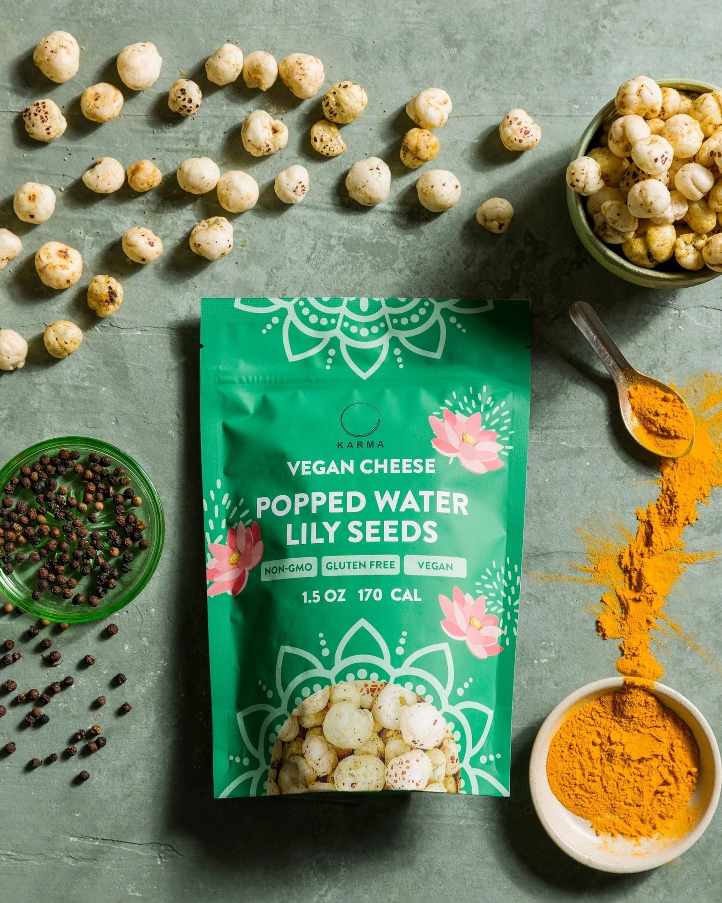 Karma Wellness Kitchen -  Popped Waterlily Seeds - Vegan Cheese